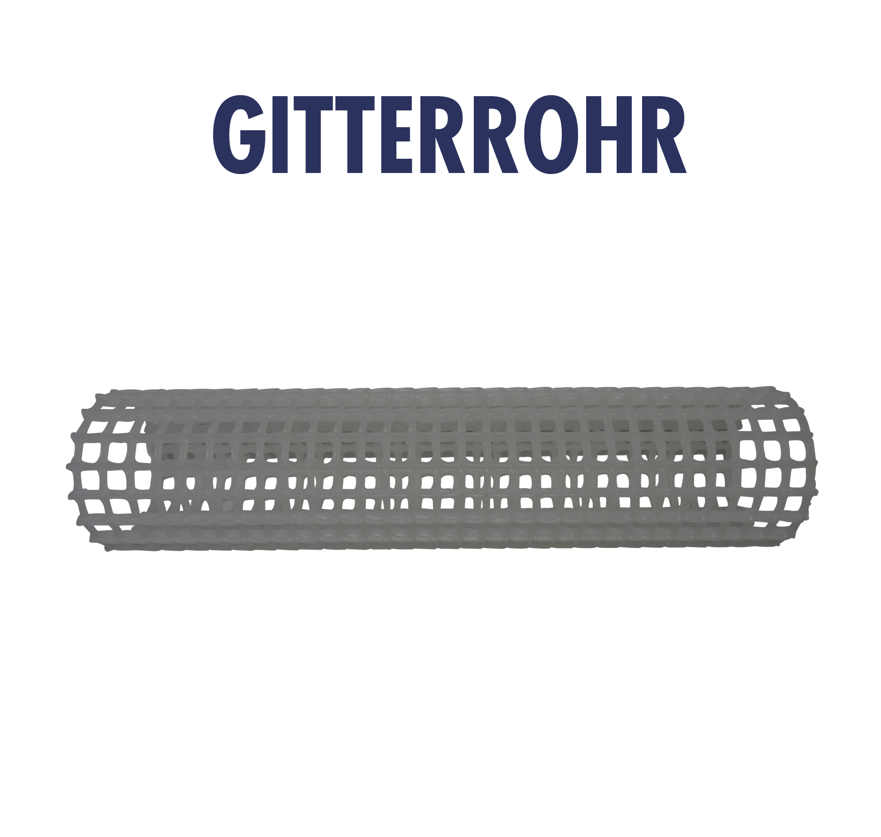 Gitterrohr Siebrohr 1 m Länge / 110mm Durchmesser schwarz