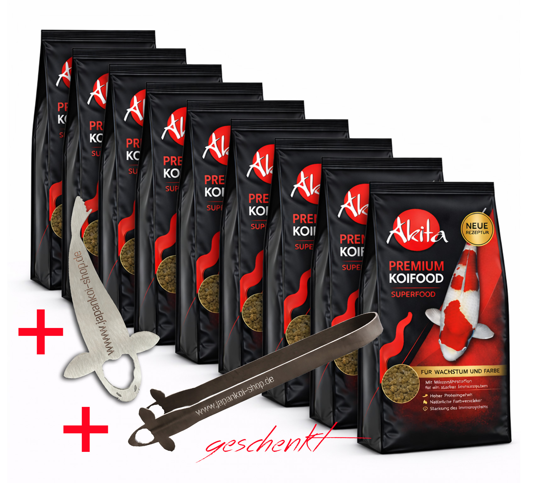 8x Akita Superfood 2.0 | 4,5 kg | 6 mm Pellets