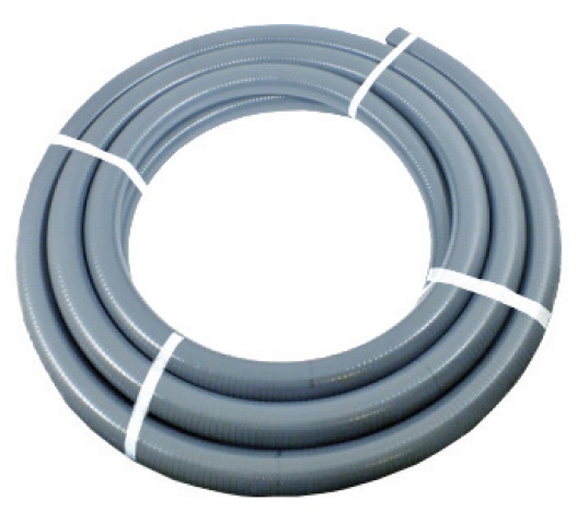 Poolflex Schlauch 25 x 19 mm  1 m grau Spiralschlauch
