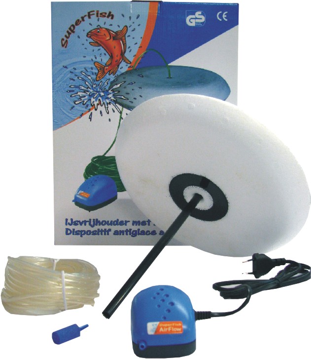 Eisfreihalter mit Belüftung Teichheizer