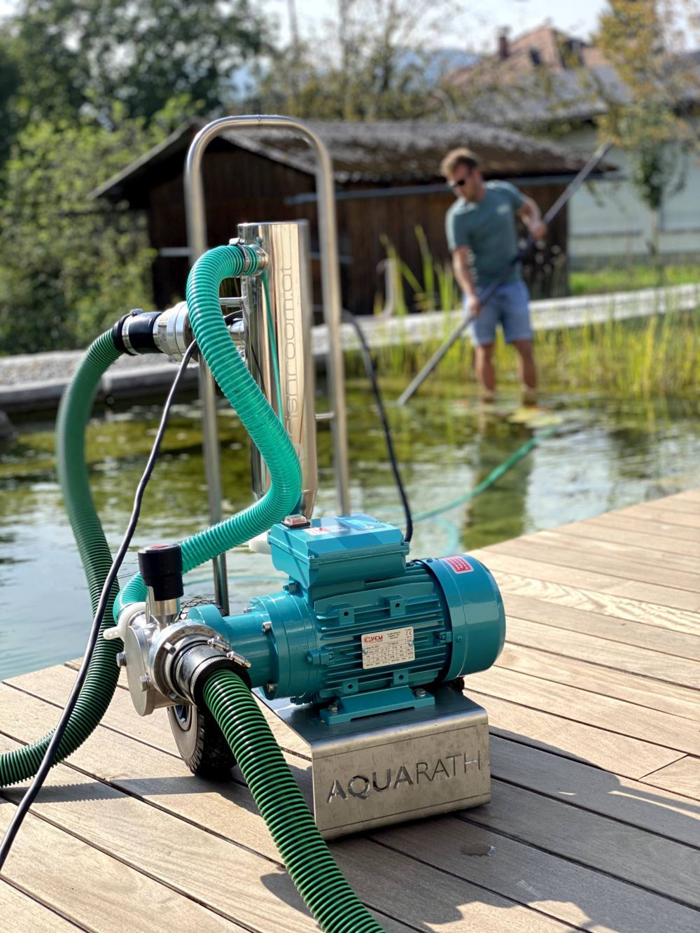 Teichsauger Impellerpumpe Basisgerät 8-12m³/h, 230V, 1,5KW, Schlammsauger