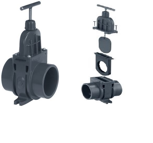 PVC-Zugschieber 75mm VDL