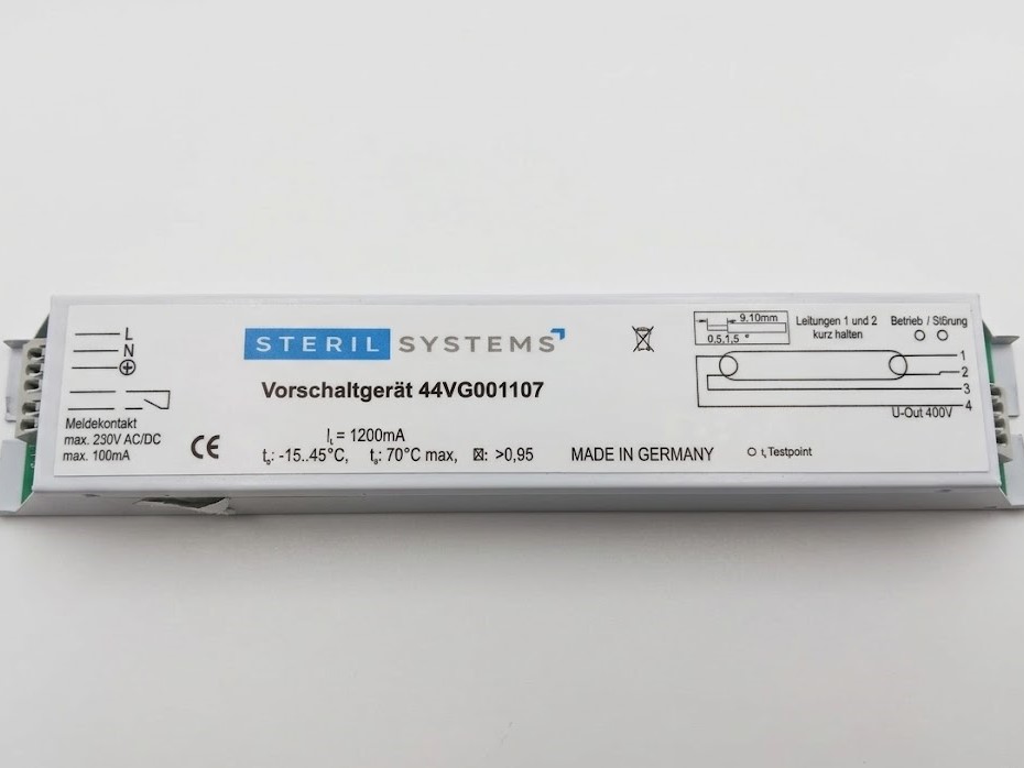 Sterilsystems Amalgam UVC Vorschaltgerät110 Watt Teich UV Freistrahler
