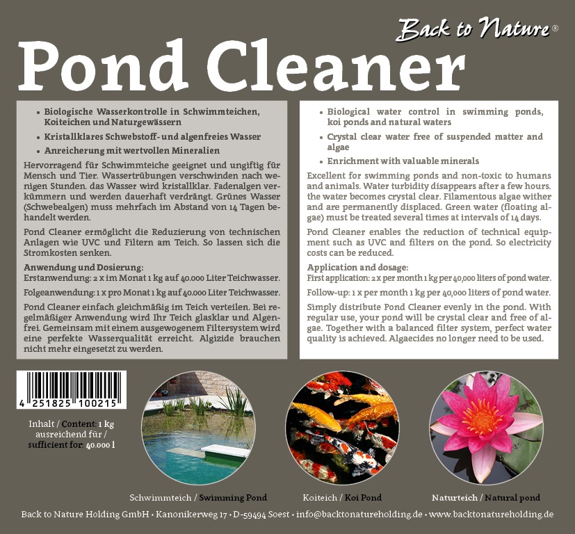 Pond Cleaner 1kg für 40 cbm Teichwasser