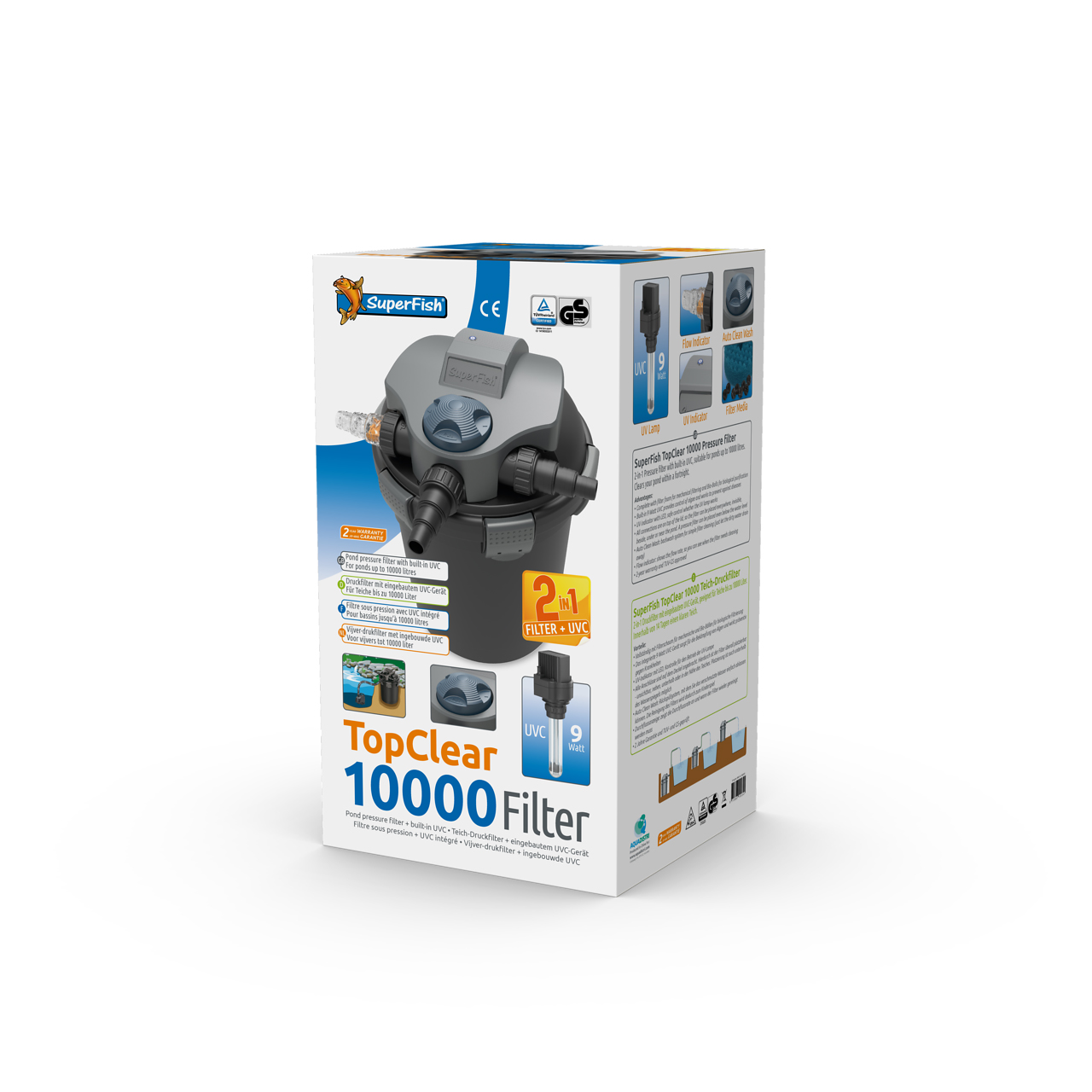 SF TopClear Druckfilter 10000 L 2 in 1