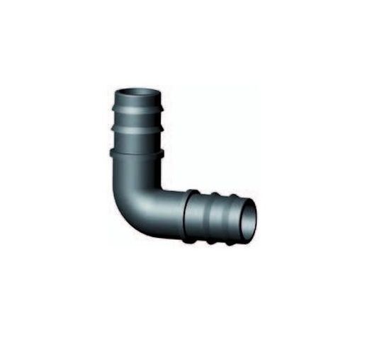 PP Schlauchverbinder Winkel 20 x 20 für PE-Rohr und Luftschlauch