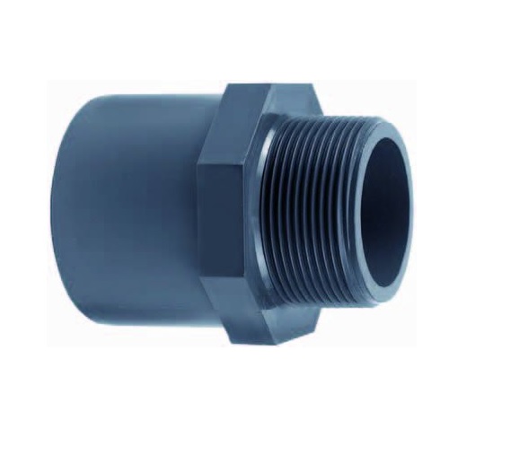 PVC-Gewindemuffe mit Außengewinde 25 x 32 mm x 1 Zoll Effast