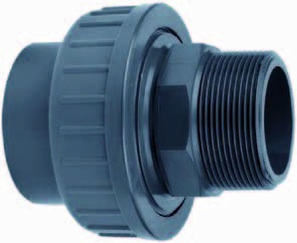 PVC-Kupplung  32x 1 Zoll 1x Außengewinde + Klebemuffe