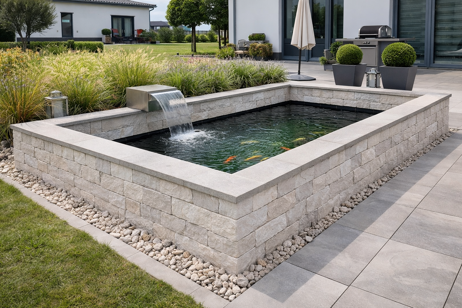 PE-TEICH | 19.900L | 500 x 300 x 150 cm |  PE-BECKEN