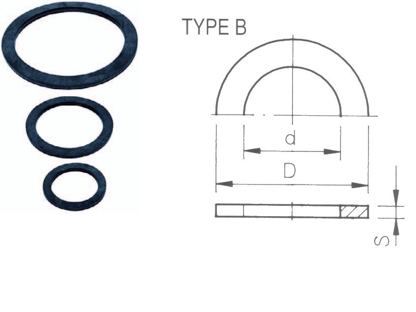 Flachdichtung 63mm für PVC-Durchführung