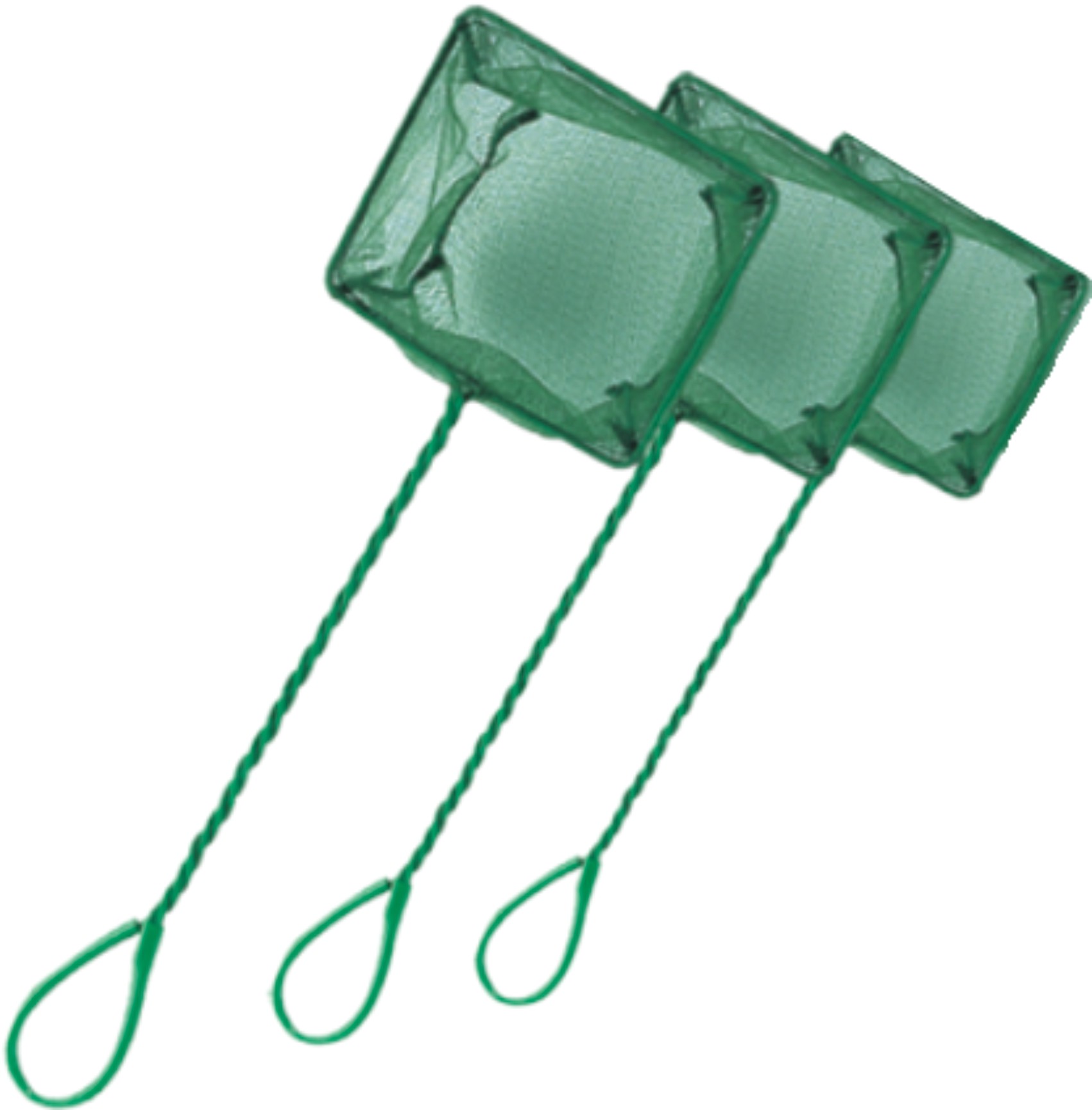 Aquarium Kescher 15 cm grün Fischfangnetz Garnelen-Netz Fangnetz